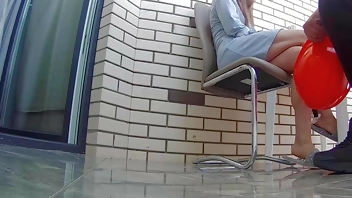 Real cheating. Wife fucks with builders for repairing the house.Family taboo sex