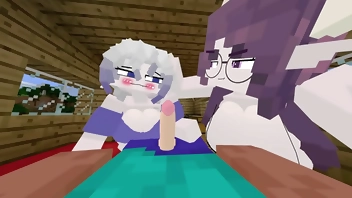 Steve fucks Galath and Manglelie in all positions