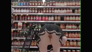 Siren Marie teasing in a store and toying in the parking lot