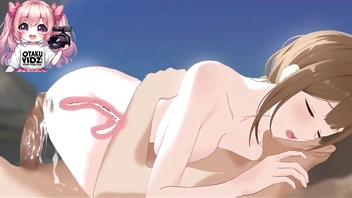 Sexy couple fucking on the beach