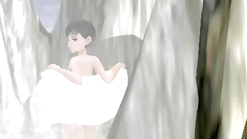 【混浴】【温泉女子】レオ　アニメ女子が秘境で混浴してみた【タオルなし】