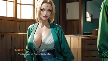 Hokages Life ep 3 - Tsunade vs 4 clones do Naruto