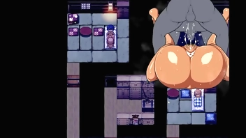 Tanned Girl Natsuki [ HENTAI Game ] Ep.36 old man cum inside her ass in public !