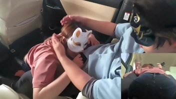 旦那に不倫を疑われ性液チェックを受けてるためフェラで溜まった精子を出してくれる変態人妻