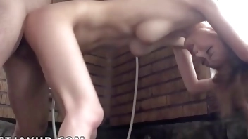 After sucking a manmeat like a real slutty goddess, the dirty old milf, Mikuru Shiina, takes on some of the greatest hardcore Japanese activity in her adult video!