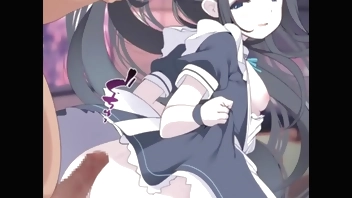 [EN/JP Sub - Uncensored] Maid Aris (Blue Archive) by Fujisaki Hikari