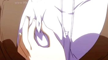 Chica se toca en su casa y después va al colegio y su compañero se la mete. Hentai sin censura