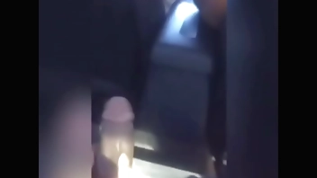 Uber Driver playin with my Dick