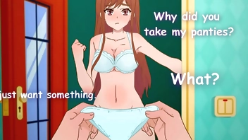 He stole a girl's panties and she had to run naked after him ! Overflow Abridged , Hentai, Cartoon, Parody !