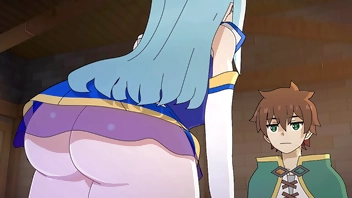 Aqua's luck - Konosuba Hentai