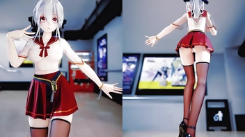 双屏绅士视角 弱音 3D 动漫  抖音风裸舞 可爱少女 （3D成人动漫）