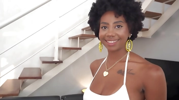 Perfect breast ebony, Ana Susage gets her ass & throat fucked by white huge cock (Anal, 0% pussy, deep throat, spit, rim, IR -BW/WM) OB382