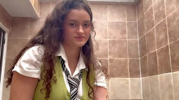 Big tits student fucked her teacher to pass economics