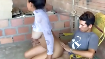 I SENT THE ELECTRICIAN TO MAKE A REPAIR AT MY HOUSE AND HE ENDS UP WITH HIS DICK IN MY WIFE'S MOUTH