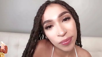 Sexy Latina Slut Dee Pressure Got Her Pussy Drilled And A Facial By A BBC