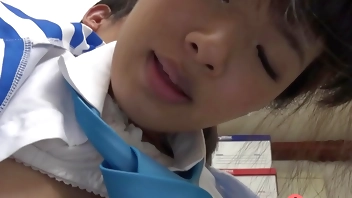 Japanese Mayuka Momota in office craves for dick and gets it uncensored.