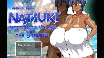 Tanned Girl Natsuki [ HENTAI Game ] Ep.1 huge tits flashing to help the captain jerk off