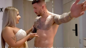 18 year old Colombian step-sister fucks her step brother's cuckold while her parents are away! Naty Delgado & Rauls Bud