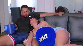 I fuck my step cousin while we watch movies at home