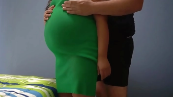 This pregnant Mexican is looking for a stepfather to fuck her daily