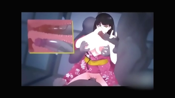 Smooth animation girl give me goosebumps by animenj