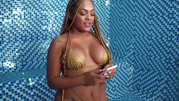 My best friend's Son goes into a public sauna with me and we have interracial MILF and Nerd boy sex! Carla Morelli and Pipeboy1