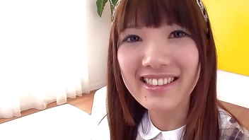 Cute Japanese Teen seduce to First Time Blowjob after intense Clit Play Orgasm