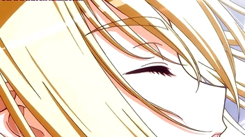 Hentai rubia montando un polla