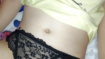 Cute Stepsister learns how to fuck with Stepbrother while Parents are away