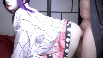 Shinobu Kocho being spanked and fucked - Bella Hentaigirl