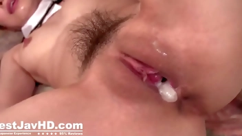 Lustful Japaneseorgy with a smoldering maid in total heat - uncensored XXX JAV! Best Japan porn!