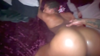 Oiled Up Lightskin Goddess Gets BBC