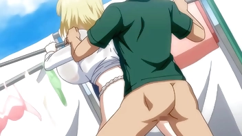 Busty Blonde Wife Creampied While Husband Out [ HENTAI ]