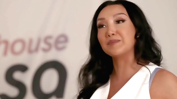 RAVISHING BABE Vicki Chase Takes on Hard Cock From Dan Damage