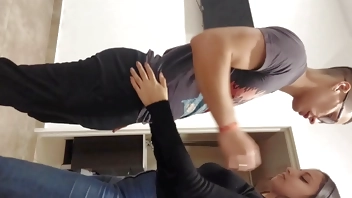 Worker Conquers a Hot Big Ass Businesswoman - Homemade POV