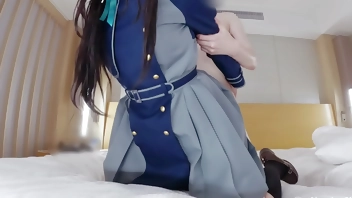 aliceholic13 Lycoris recoil Inoue Takina cosplaying situation hentai video.
