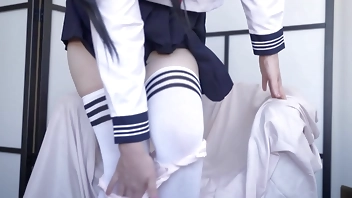 Japanese student learns how to squirt with Hitachi Magic Wand - Bella Hentaigirl