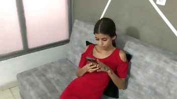 Little stepsister makes my dream come true giving me a blowjob and cumming on her young face