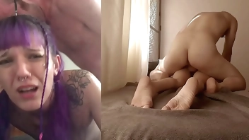 Alt Submissive Bitch, CRIES in pile driving - HARD ANAL Fuck