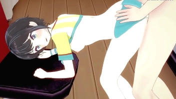 Houshou Marine and Oozora Subaru intense sex. - Hololive VTuber Hentai