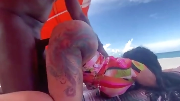 two big ass babes dicked down outdoors