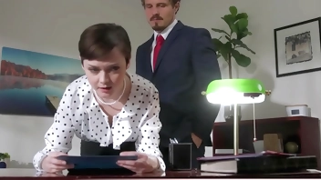 Quickie fucking the extra small and petite tomboi secretary