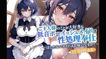 ご主人様(あなた)のことが大好きな低音ボーイッシュメイドの性処理奉仕～はしたないメイドはお嫌いですか?～【抱き枕推奨/ファンタジー/中出し】