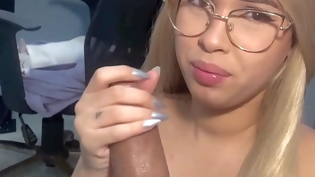 MY 18 YEAR OLD STEP DAUGHTER COMES INTO MY ROOM AND TAKES MY DICK OUT OF MY PANTS TO GIVE ME THE BEST BLOWJOB OF MY LIFE WITH CUM SWALLOWING