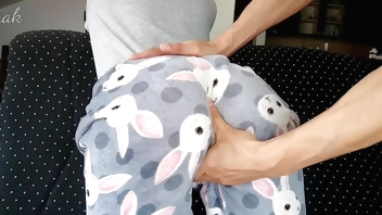 stepbrother spanking rough red ass and masturbate shaved horny slut stepsister closeup