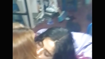 The friends kiss and I put them on all fours