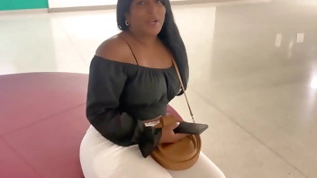 Big ass brunette gets fucked by horny stranger