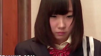 Rin Aoki, the hot Japanese school-girl, blows the jism out of the manmeat and takes it all in her gullet for an extended period of time, providing an amazing blowjob.