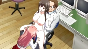 Crazy Doc Seduced Two Hot Patients To Get Fucked In Threesome - Hentai -