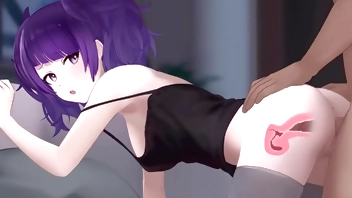 3D Character Mamimi Tanaka In Doggy Style ▱ Hard Creampie